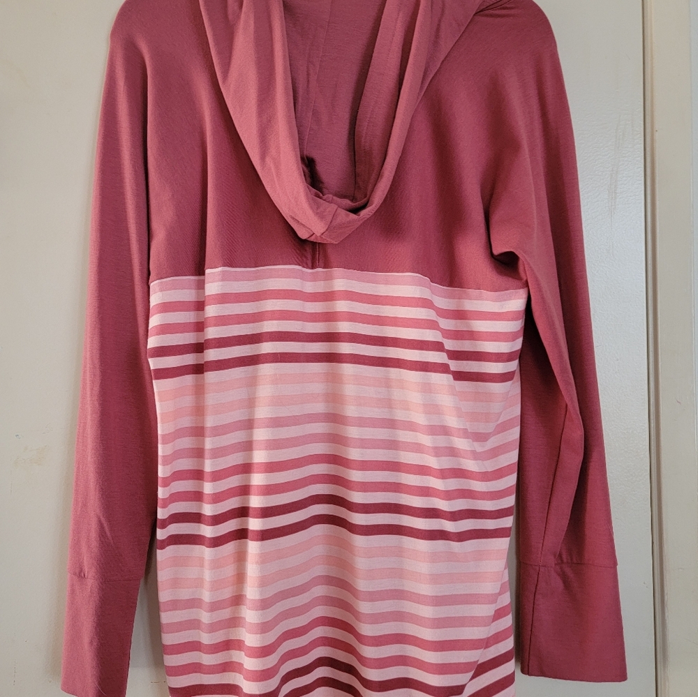 Striped Pink and Red Long Sleeve Top
